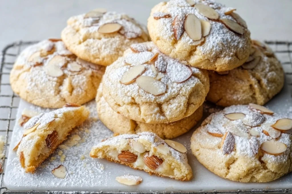 Almond croissant cookies