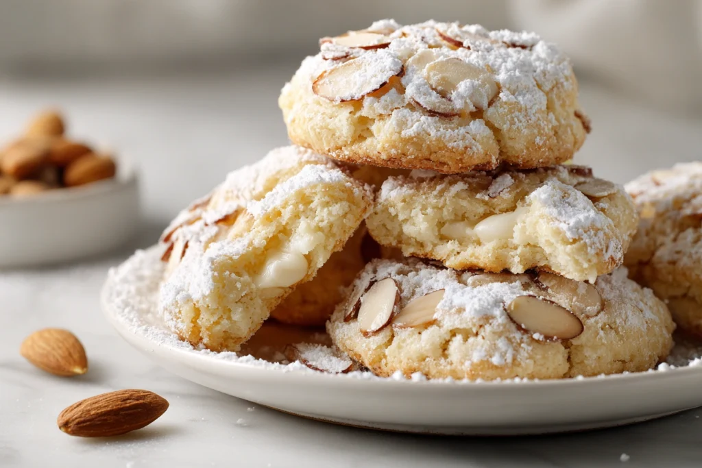 Almond croissant cookies