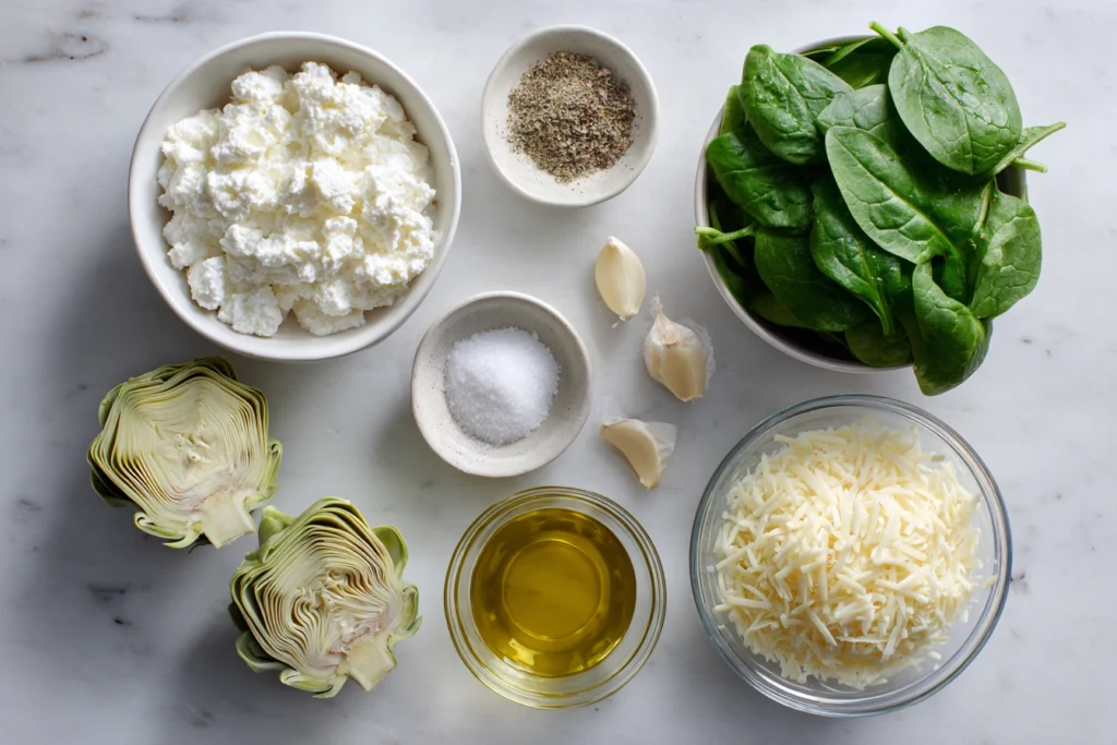 Cottage Cheese Spinach Artichoke Dip