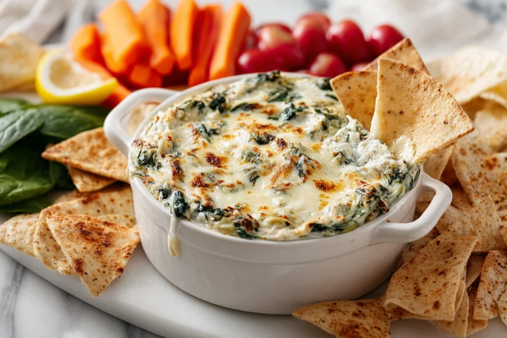 Cottage Cheese Spinach Artichoke Dip
