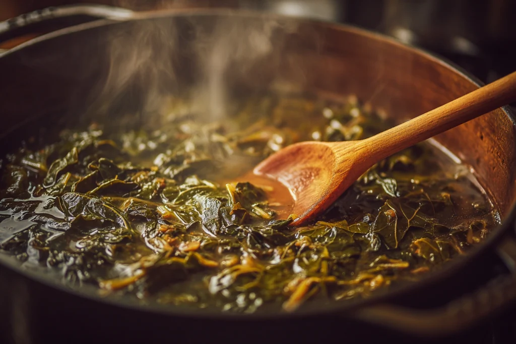 Homemade Perfectly Seasoned Collard Greens