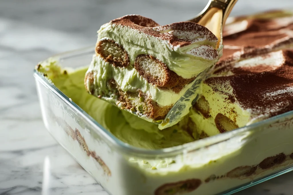 Pistachio Tiramisu Recipe – Creamy Italian Dessert with Mascarpone