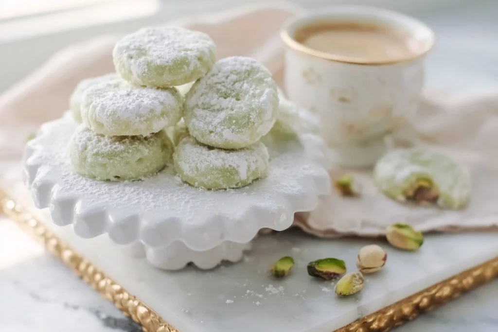 Pistachio Wedding Cookies