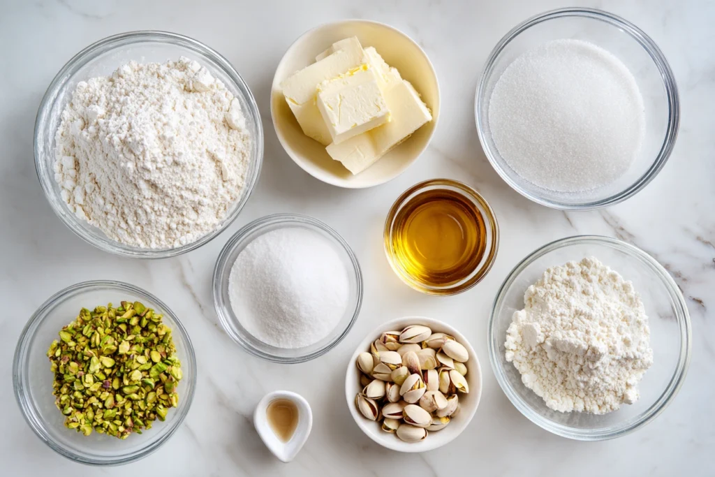 Pistachio Wedding Cookies