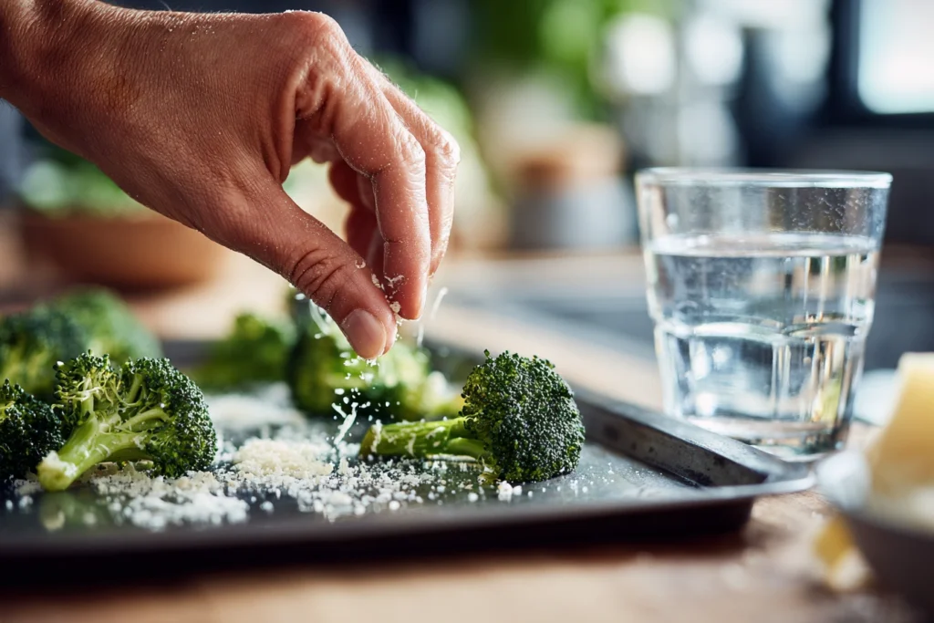Smashed Broccoli with Cheese