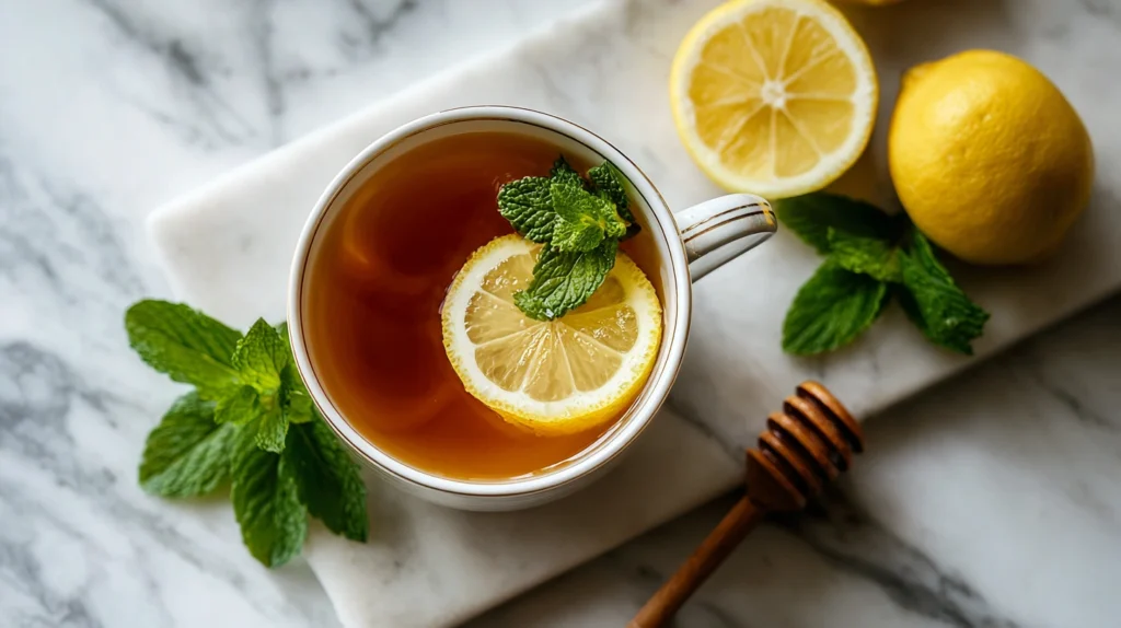 Starbucks Medicine Ball Tea (Copycat Honey Citrus Mint Tea Recipe)