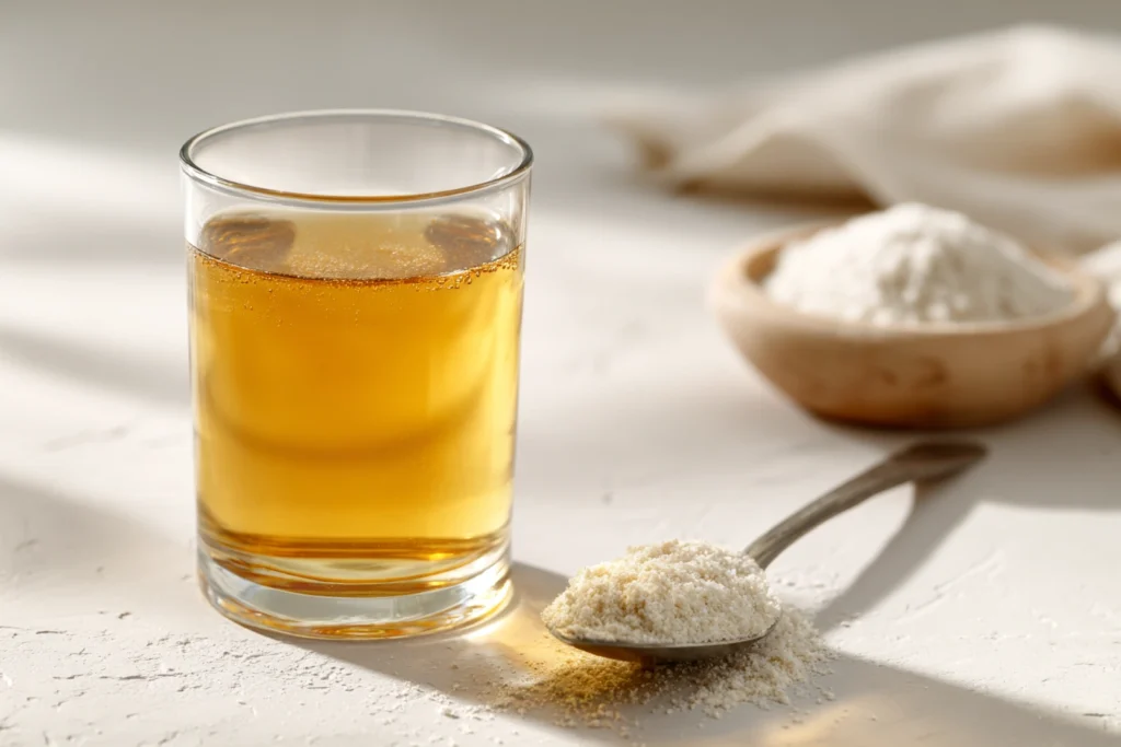 baking soda and apple cider vinegar