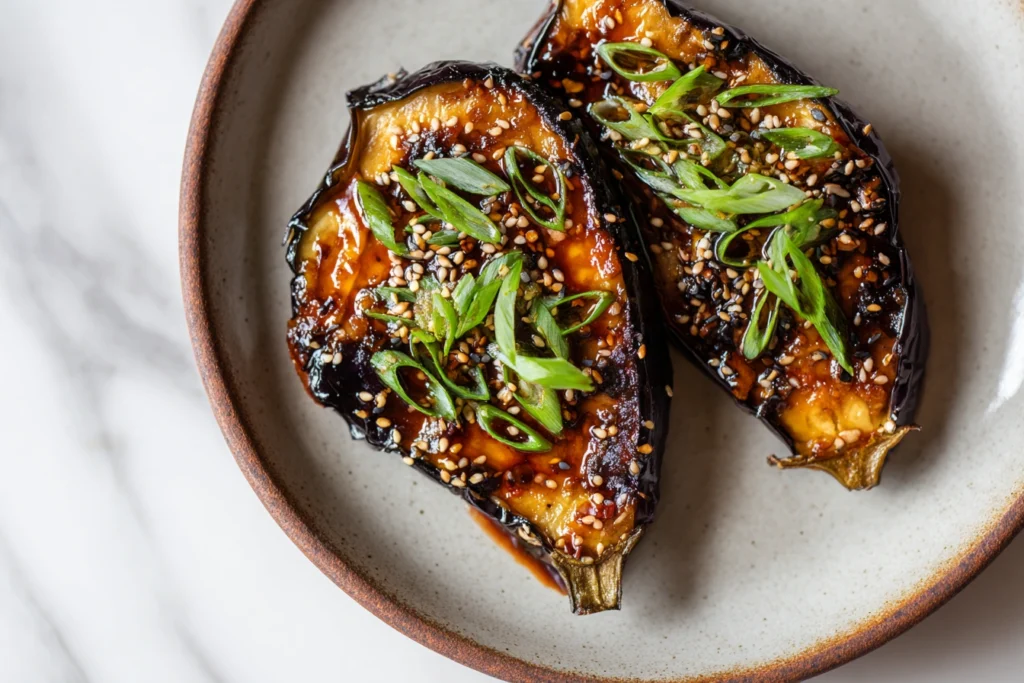 Miso Glazed Eggplant