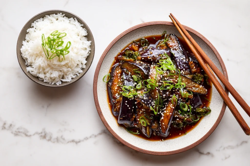 Miso Glazed Eggplant