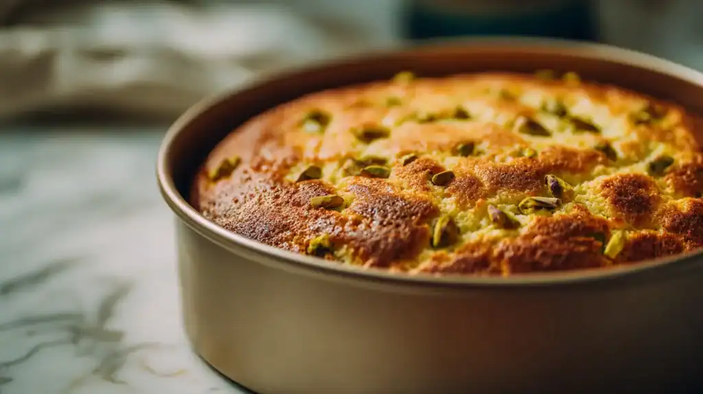 pistachio ricotta cake