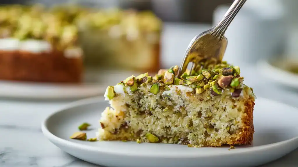 pistachio ricotta cake